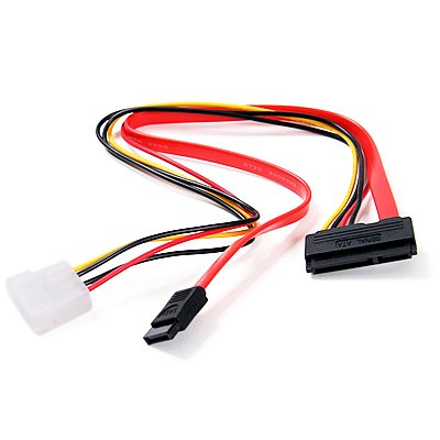 15+7 Pin SATA Power/Data to 4 pin IDE Power Cable
