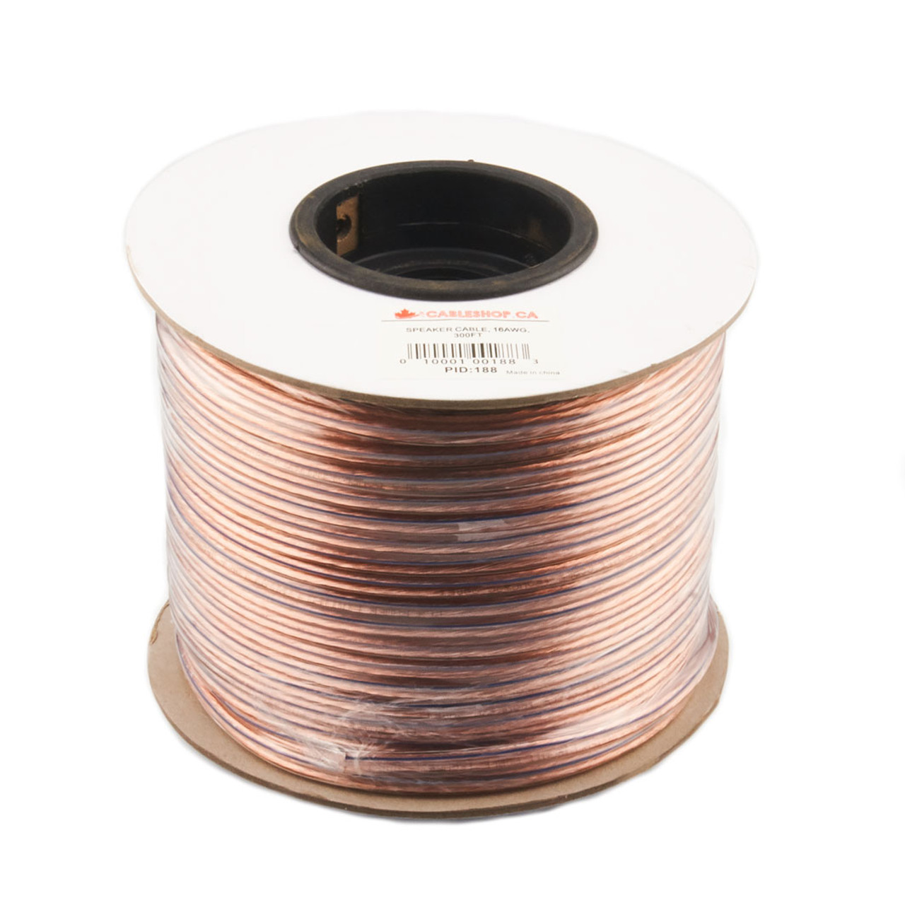 Speaker Wire Enhanced Loud Oxygen-Free Copper Cable 16awg 300ft - Click Image to Close