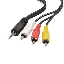 3.5mm Stereo To 3RCA Camcorder Camera DVD AV Cable
