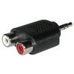 3.5mm Stereo Male To Dual RCA Female Audio Adapter