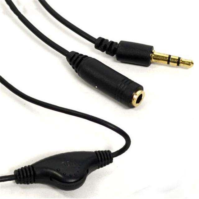 3.5mm M/F Earphone Extension Cable 1M with Volume Control