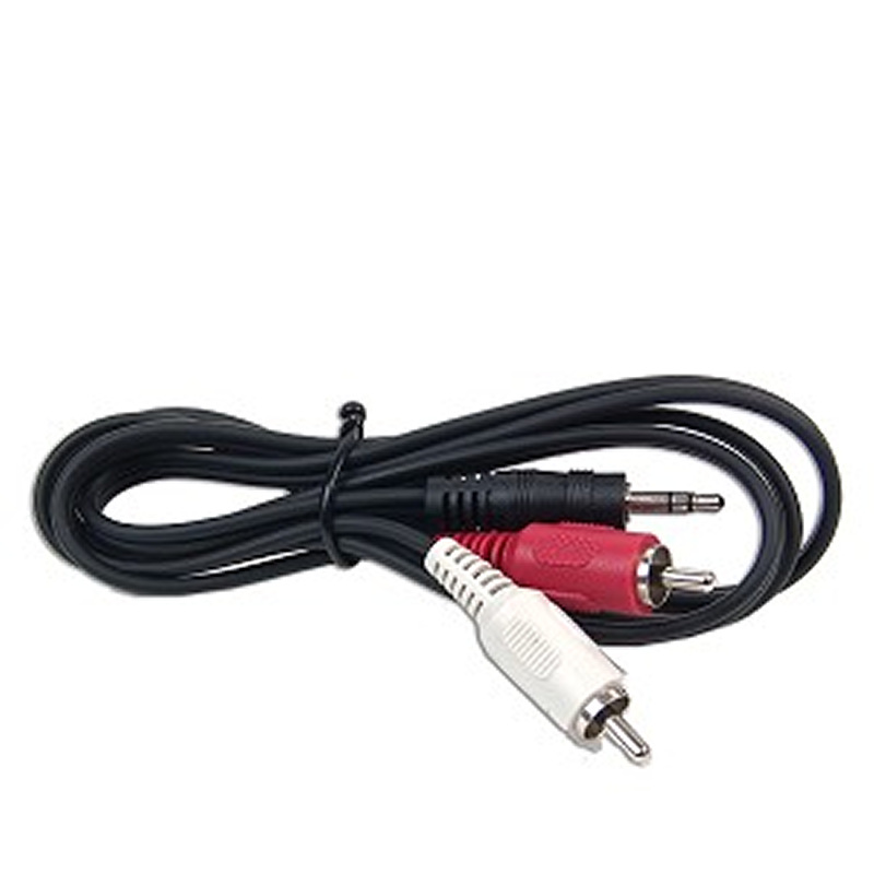 3.5mm Stereo(M) To Dual RCA Audio Plug Adapter Cable 6 feet