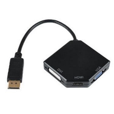 3 In 1 Display Port To HDMI DVI VGA Converter Adapter Cable - Click Image to Close