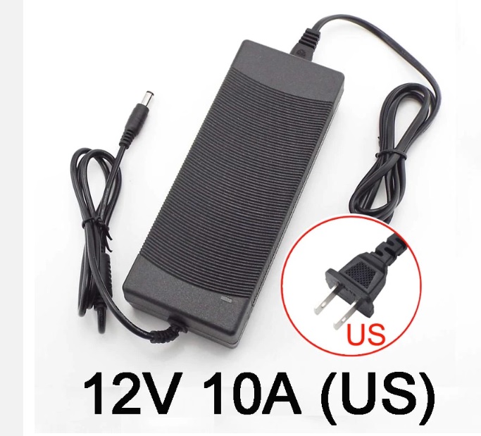 120W AC-DC Power Converter Adapter 12V 10A 5.5mm 2.1mm - Click Image to Close
