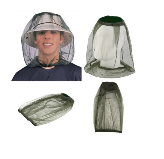 Anti-mosquito Mask Cap with Head Net Mesh Face Protection