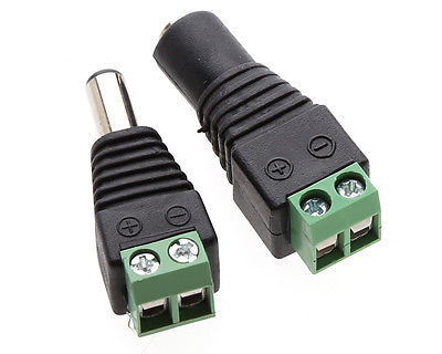 DC Power Jack Connector Cable Adapter for CCTV Camera 12V