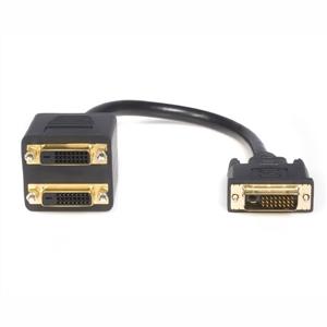 DVI-D to 2x DVI-D Digital Video Splitter Cable M/F - 24+1 30cm