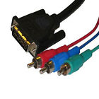 DVI-I to 3 RCA Component RGB Cable, 3 FT