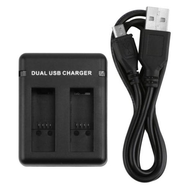 Dual Charging Slots USB Battery Charger With USB Cable For GoPro