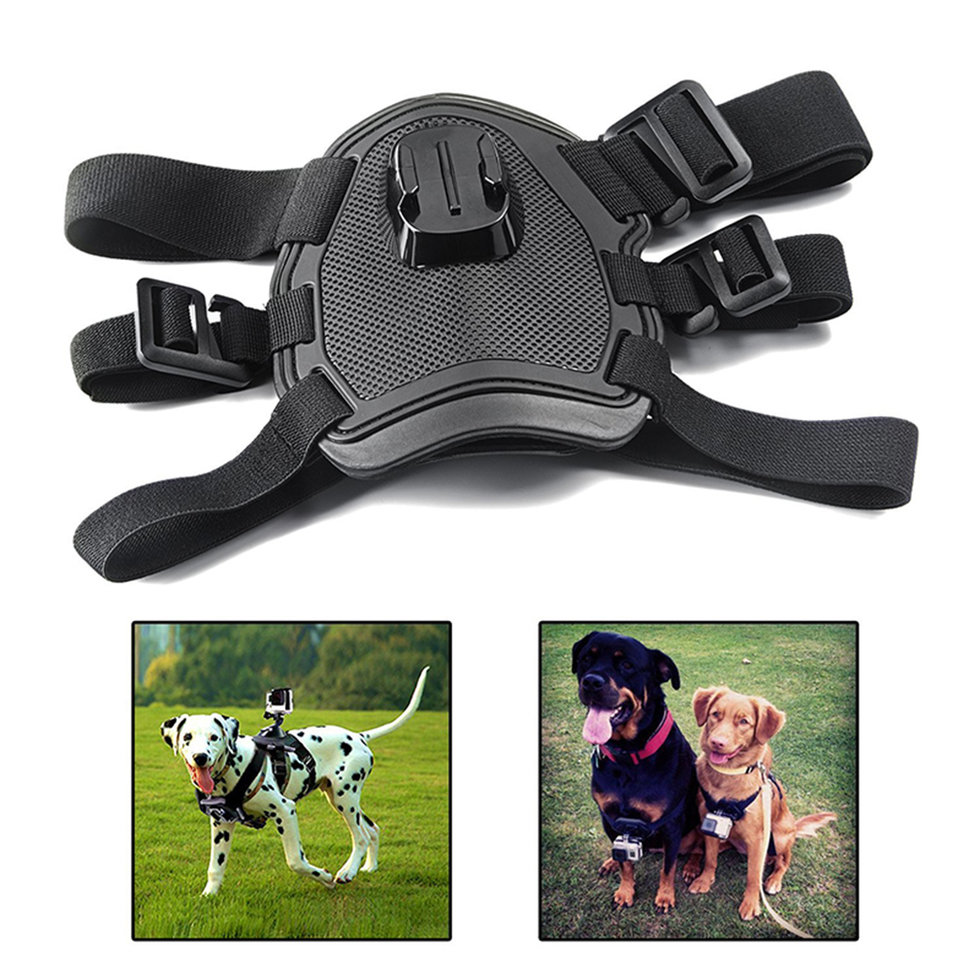 Dog Pet Harness Chest Back Mount Strap For GoPro, Xiaomi, SportC