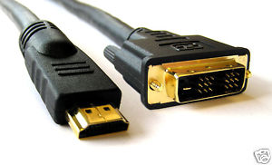 HDMI DVI 1080P Cable Gold Plated Ferrite Core 15ft
