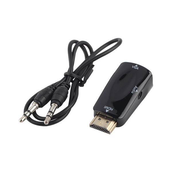 Compact Design HDMI to VGA Converter With 3.5mm Audio Output - Click Image to Close