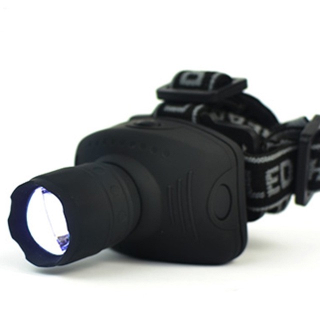 LED Headlamp 600 Lumens 5W Zoomable Water Resistant 90
