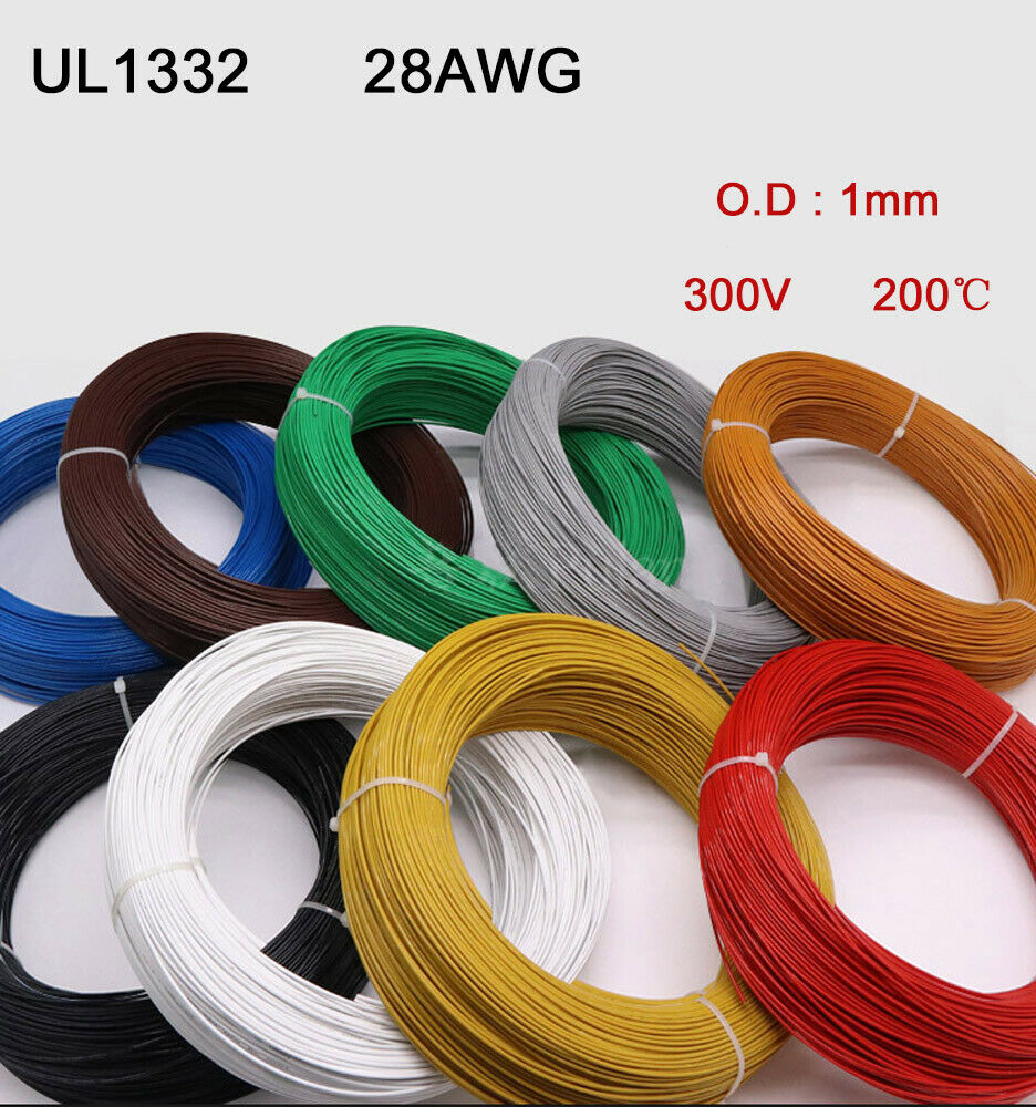 Custom length 28AWG Insulated costed copper wire
