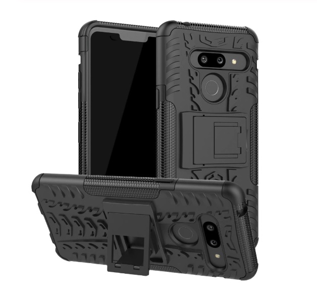 Heavy duty rugged armor stand case for LG G8 ThinQ