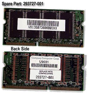 SODIMM SDRAM Laptop Memory Replacement 32M