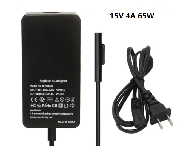 15V 4A 65W Charger Adapter Power Supply for MS Surface Pro/Book
