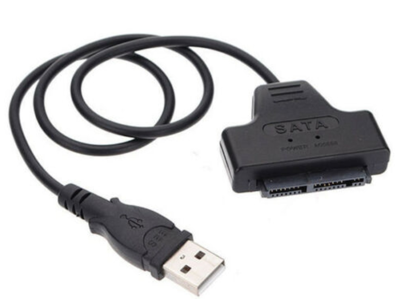 USB 2.0 to Micro SATA 7+9 16Pin 1.8" SSD Hard Disk Drive Adapter