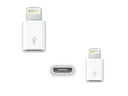 Micro USB(F) to Lightning 8 Pin(M) 2 in 1 Adapter(Date+Charging)