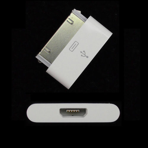 Micro USB (F) to IPhone IPod 30P (M) Charging Converter Adapter