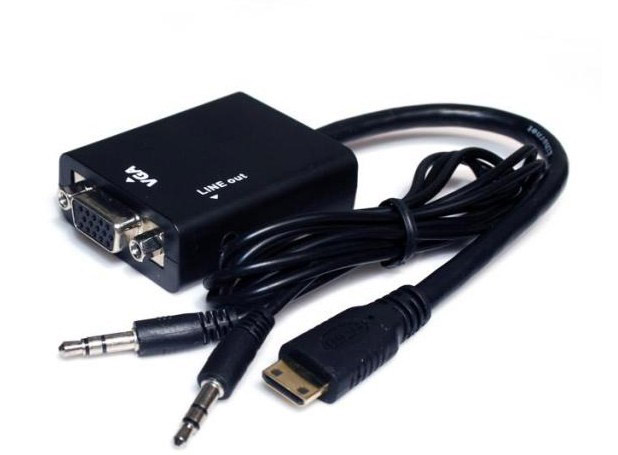 HDMI (M) to VGA & Stereo Audio Converter