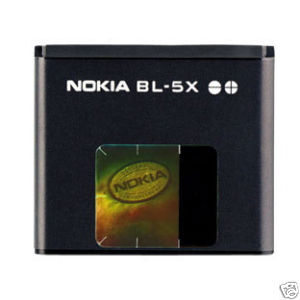 BL-5X Battery for Nokia cell phone - Click Image to Close