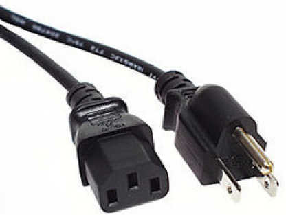 PC Power Cord 3 Conductor 18AWG 10FT