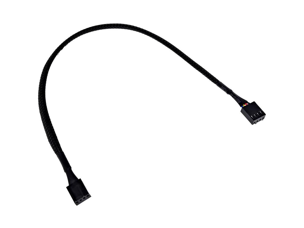 PWM 4 Pin 3 Wire Male to Male Cable 1 FT (30cm)