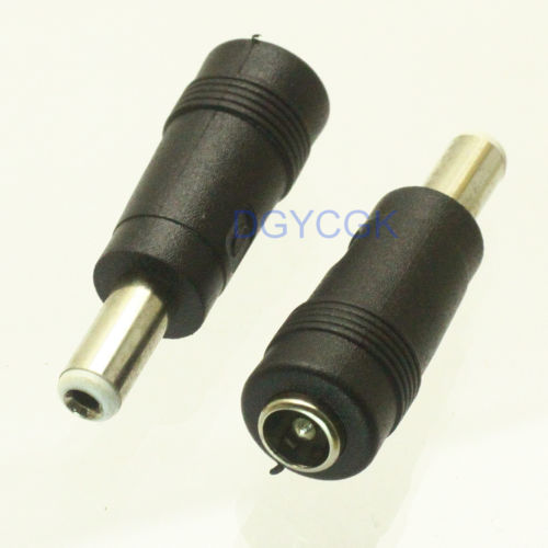 Power Tip Converter Adapter 5.5mmx2.5mm(M) to 5.5mmx2.1mm(F)