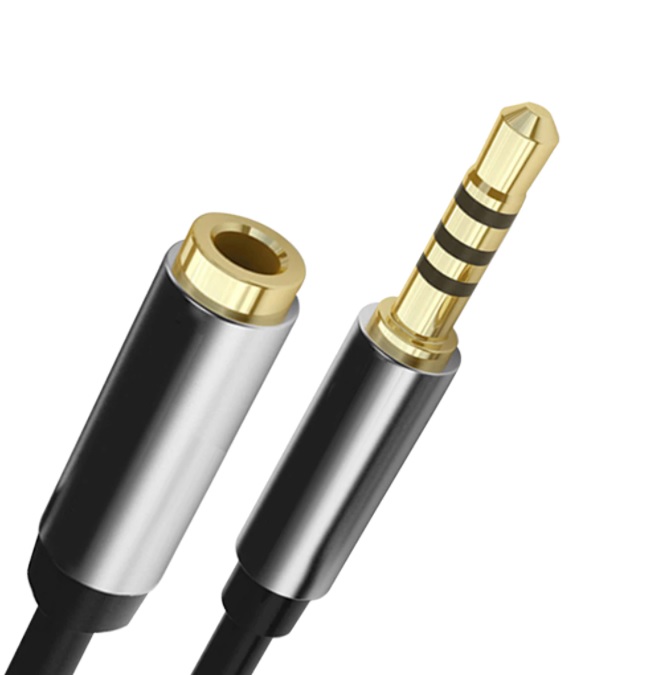 Premium 3.5mm 3 Prone (Earphone+mic) M/F Extension Cable 10ft