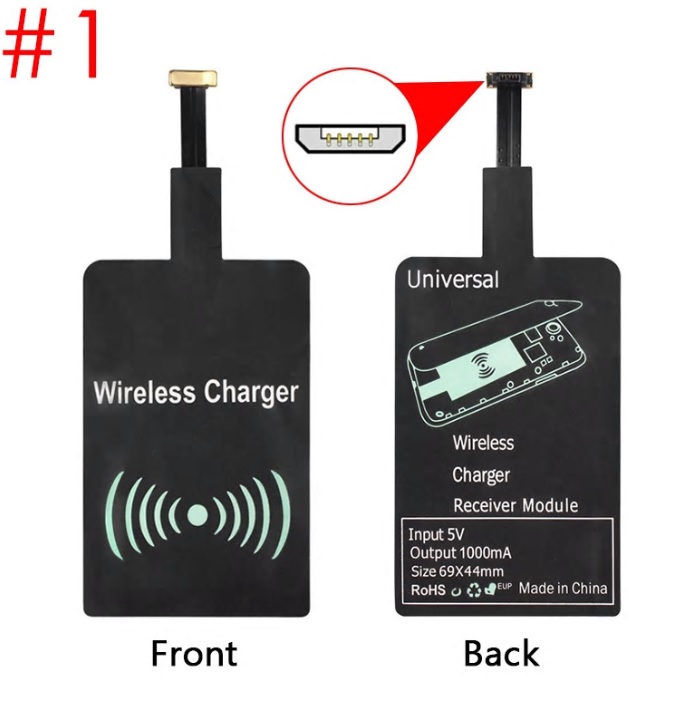 Universal QI Wireless Charging Charger Receiver Module Pad Micro - Click Image to Close