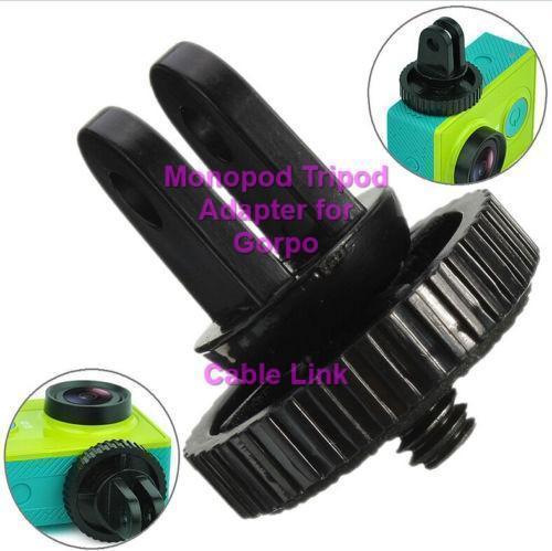 1/4" Monopod Tripod Mount Adapter with Screw Thread For GoPro