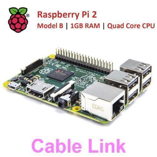 Raspberry Pi 2 - Model B. 1GB RAM, Quad Core CPU