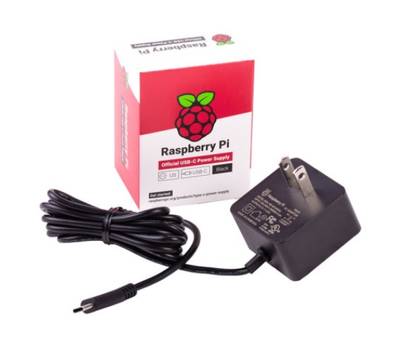 OEM Raspberry Pi 15W Power Supply USB Type C For Pi 4 Series