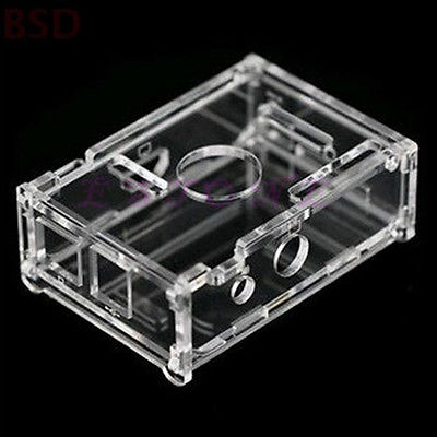 Case Transparent Acrylic Raspberry Pi B Case Enclosure Box