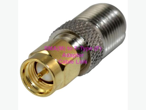 SMA Male To F-Type Female Straight Adapter