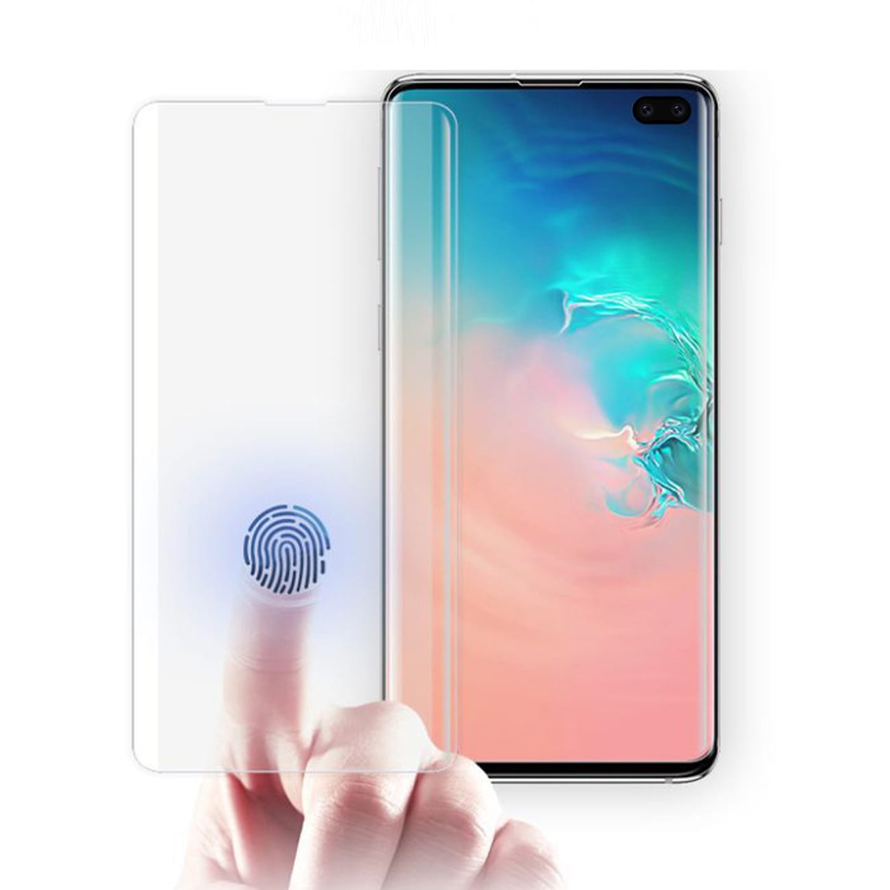 Full Cover Tempered Glass Screen Protector Samsung S10 Plus