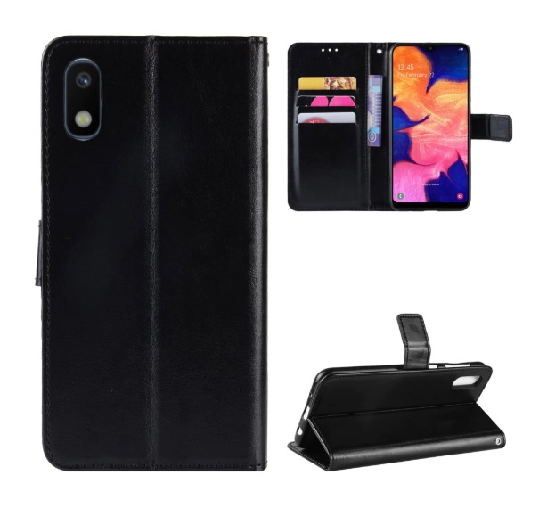 Leather Wallet Pouch Flip Case Cover For Samsung A10E