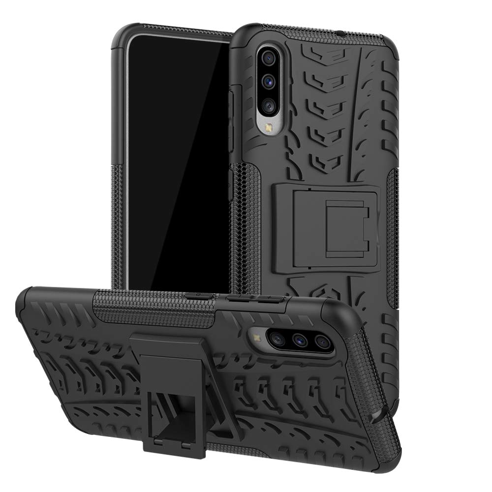 Rugged Armor Hybrid Heavy Duty Stand Case for Samsung A70 - Click Image to Close