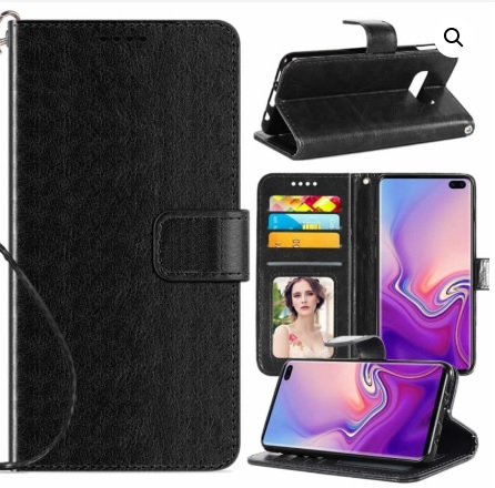 PremiUM Leather Wallet Case Flip Stand For Samsung S10E