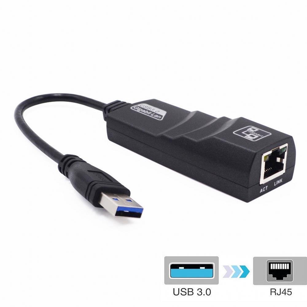 USB 3.0 to RJ45 LAN Ethernet Network Adapter 1000M Win 10