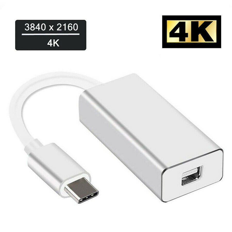 USB 3.1 Type C Gen 2 (M) to Mini Displayport (F) 4K Adapter