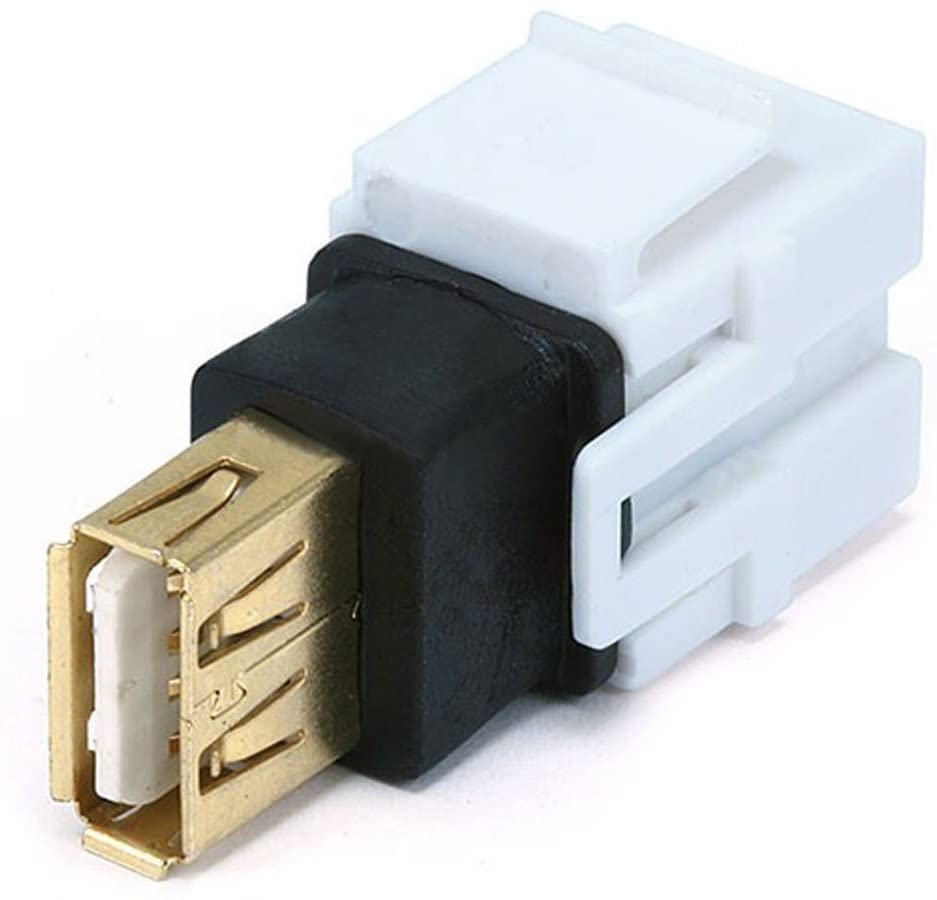 USB 2.0 Coupler Inline Type Keystone Jack Adapter