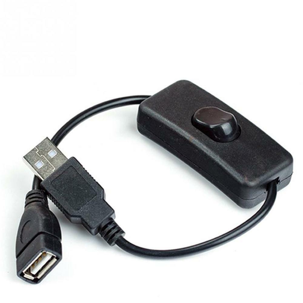 USB In-line Plug-In Power Toggle On-Off Switch Cable for Arduino