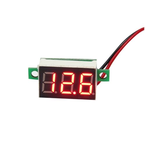 Red LED Panel Voltage Meter 3-Digital Adjustment Voltmeter