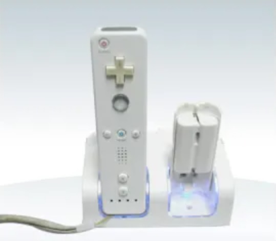 Dual Wii Remote Charge Station With Extra 2x1800mAh Wii Battery