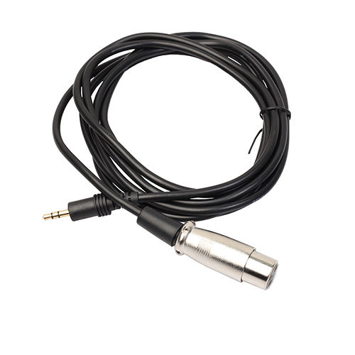 XLR 3pin Female to 3.5mm 1/8" TRS Male Cable (10FT)