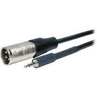 XLR 3pin Male to 3.5mm 1/8" Male Cable (15cm)