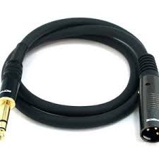 Premier Series XLR Male to 1/4inch TRS Male 16AWG Cable 06ft