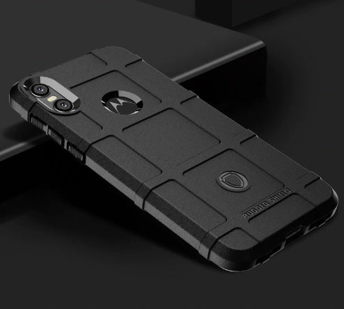 Heavy Duty Armor Grid hybrid case for Motorola One Action